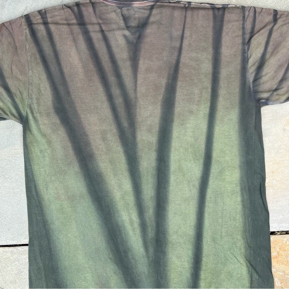 SOLD - Overdyed Reworked Vertical Striped Skate Shirt - Picture 4 of 5